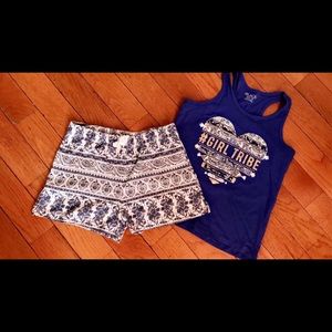 Girls children place tribal summer set